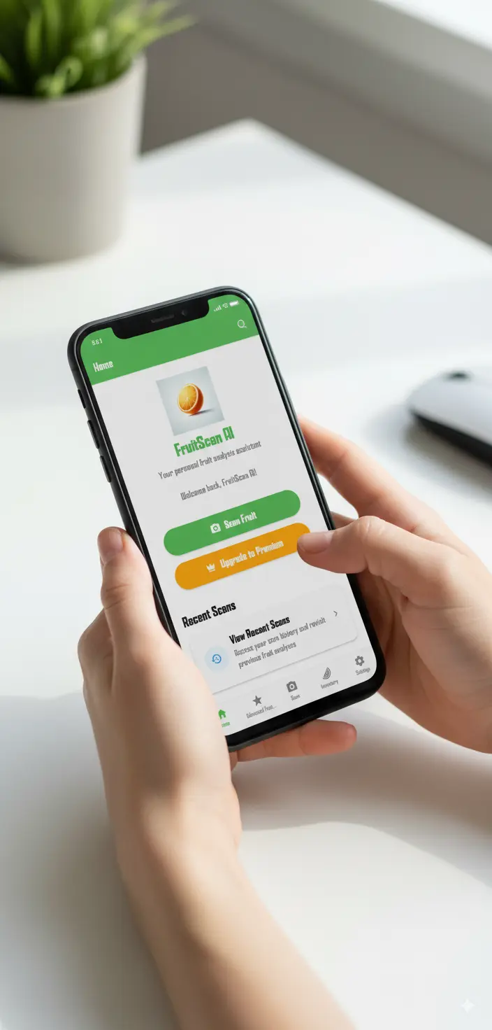 Home page of the app