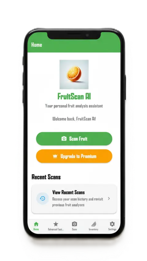 Home page of the app